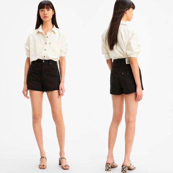 Levi's WellThread Ribcage High Waisted Shorts